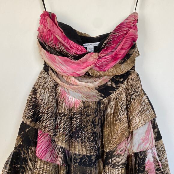 Diane Von Furstenberg Brighton Pleated Mini Dress Size 2 - Picture 4 of 9